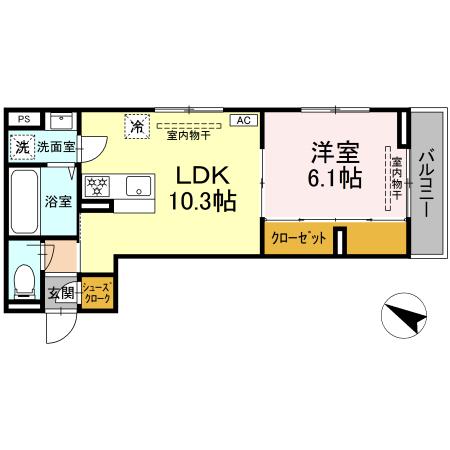 Pear Residence 302号室 間取り