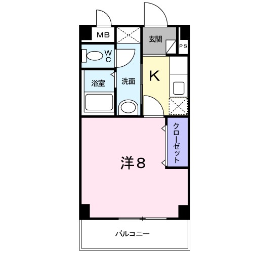 シュティル湘南 104号室 間取り