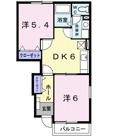 グロースベルクⅡ 103号室 間取り