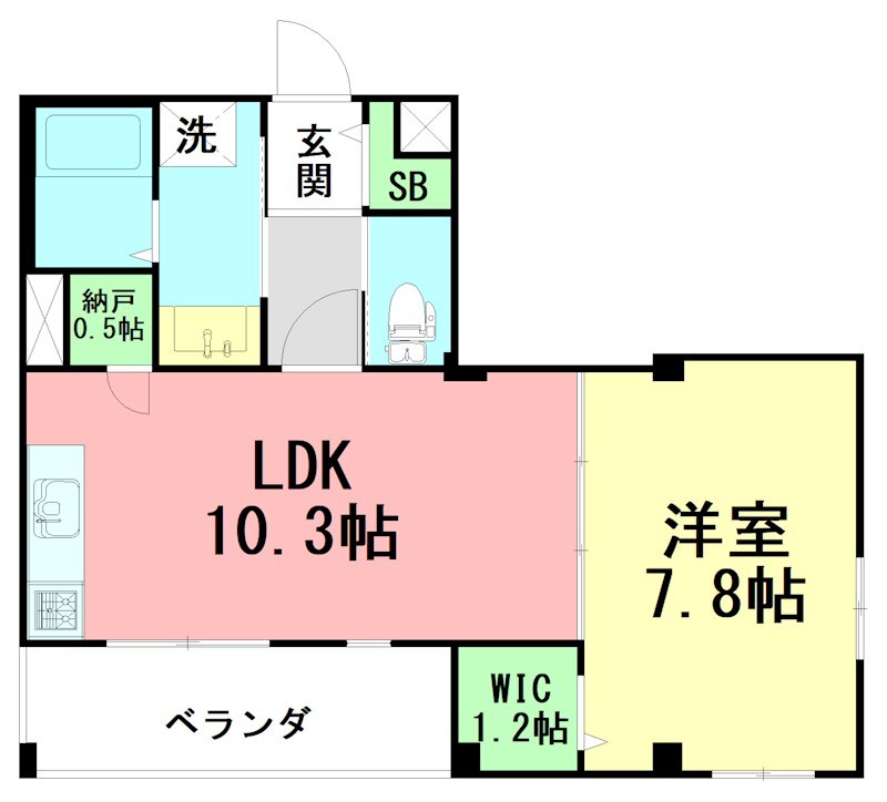 （仮称）南藤沢メゾン  402号室 間取り