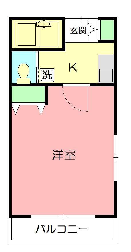 シュロスハイム東海大学前 2F号室 間取り