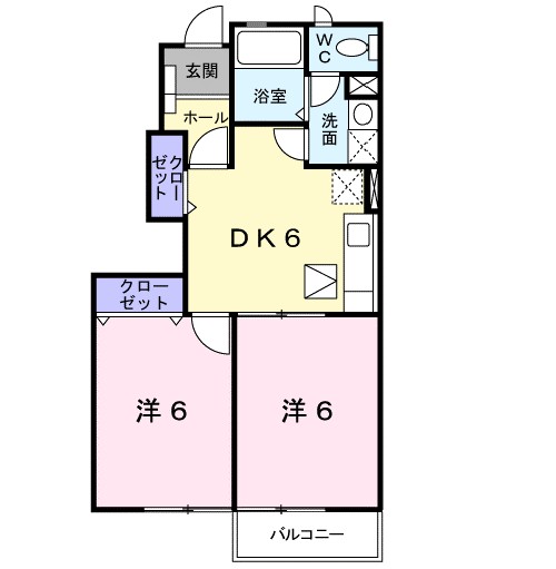 アクシアＣ 102号室 間取り