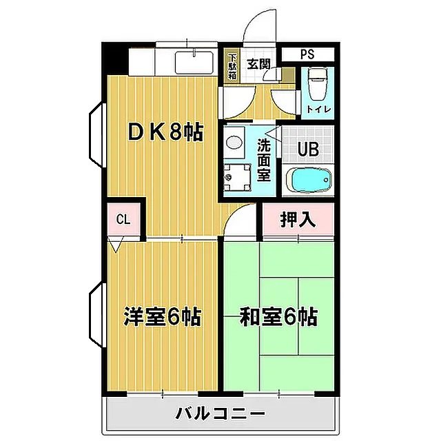 パークハイム 203号室 間取り