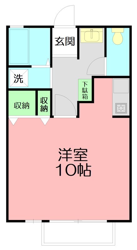 フローラ 105号室 間取り