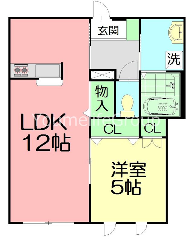 lefua shonan（レフアショウナン） 102号室 間取り