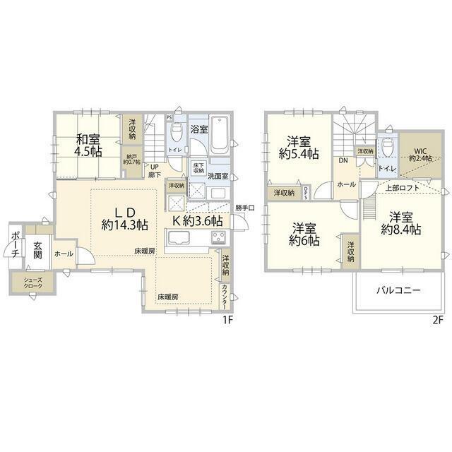 藤沢市辻堂元町６丁目住宅（０００５１５３） 間取り
