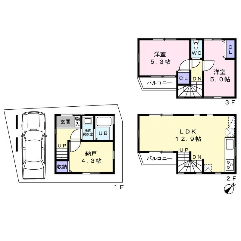 横浜市戸塚区上倉田町　貸家 間取り