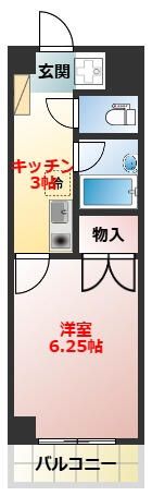 グラン・コンフォール三田 303号室 間取り