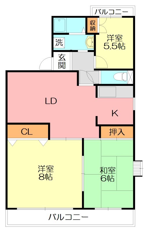 シャトーY・F 303号室 間取り