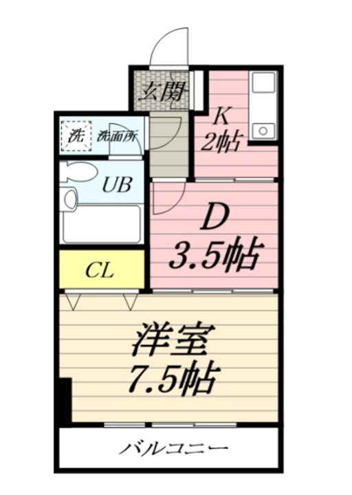 ライオンズマンション平塚宝町 806号室 間取り