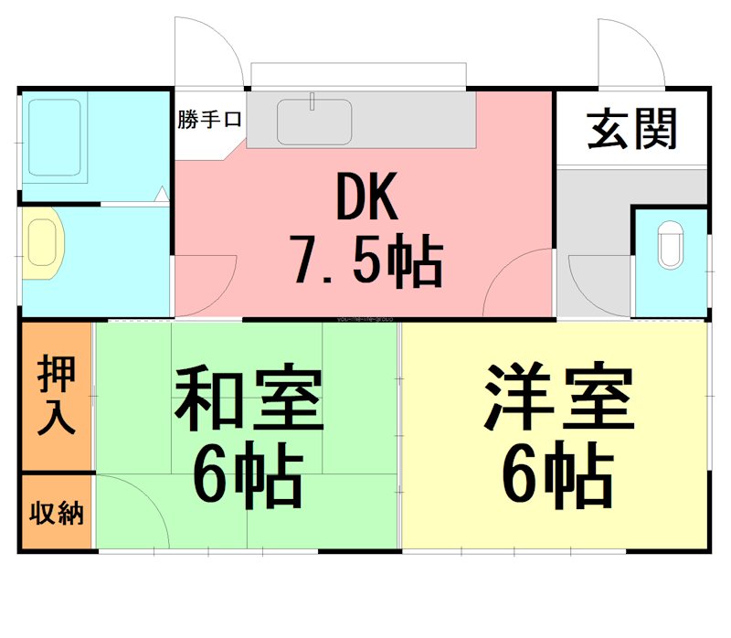 露木貸家 間取り