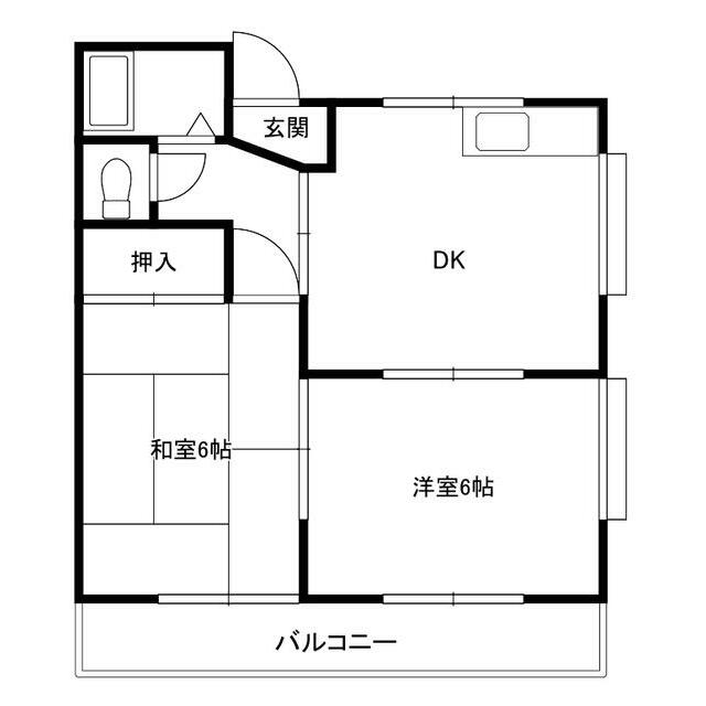 サンハイム平塚 301号室 間取り
