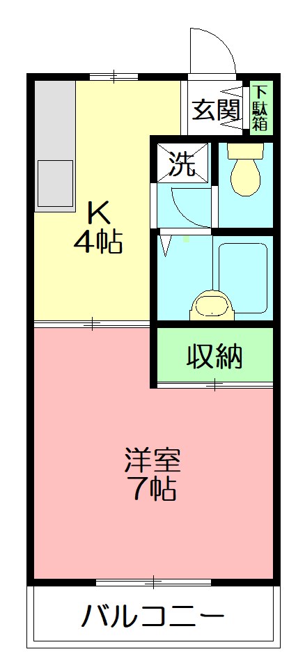 エリール戸塚 108号室 間取り