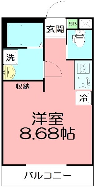 PIAA湘南東海大 101号室 間取り