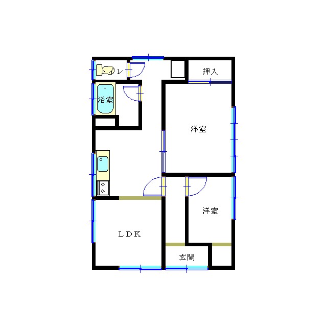 林平野貸家１号 間取り