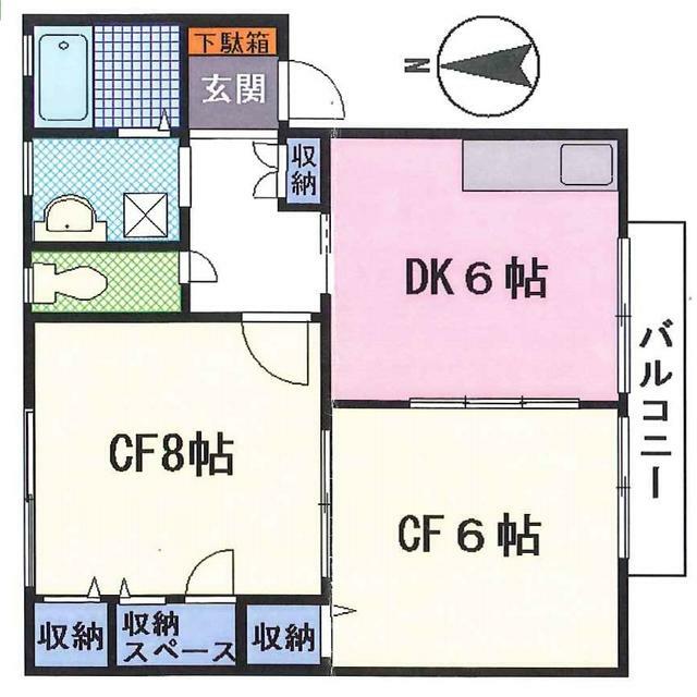 パストラール 103号室 間取り