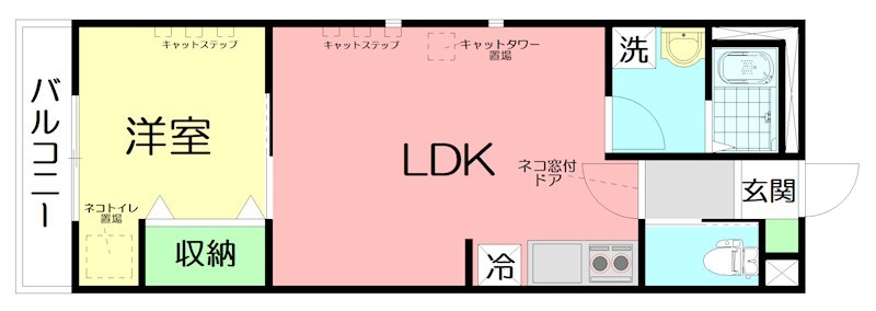 イクラディア 101号室 間取り