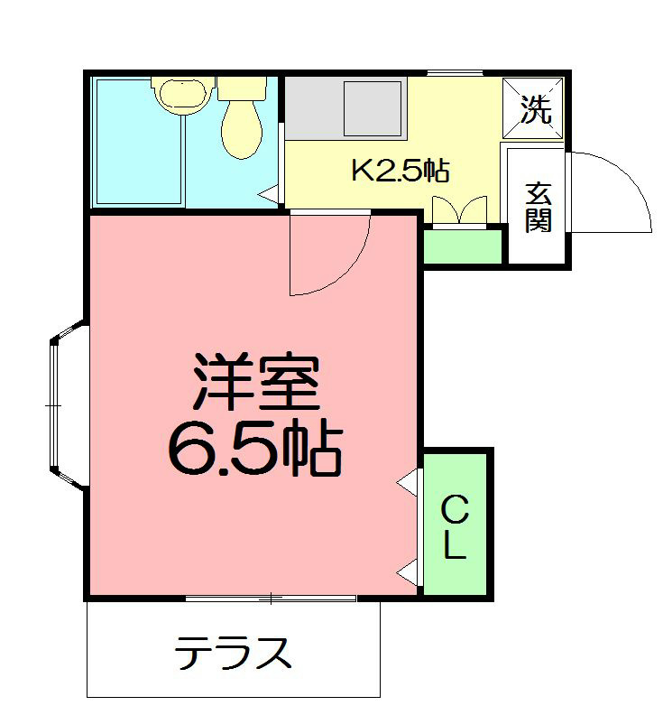 ドルフィン山崎Ⅱ 201号室 間取り