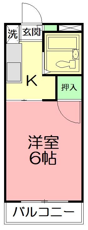 ＮＹハイツⅡ 102号室 間取り