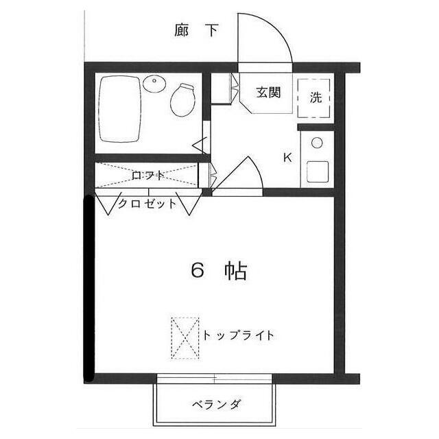 ポートヴィラ 205号室 間取り