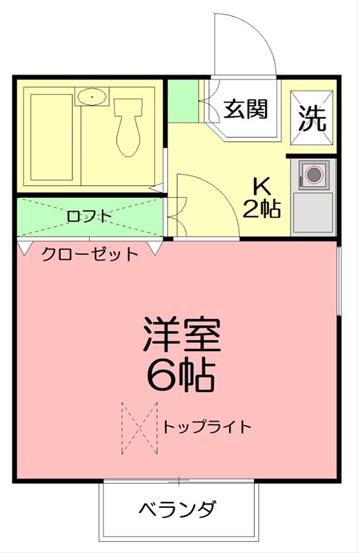 ポートヴィラ 205号室 間取り