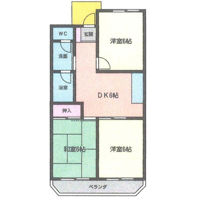 メゾン長井 201号室 間取り