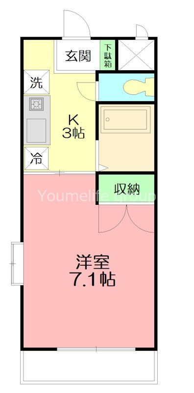メゾン榎木町 204号室 間取り