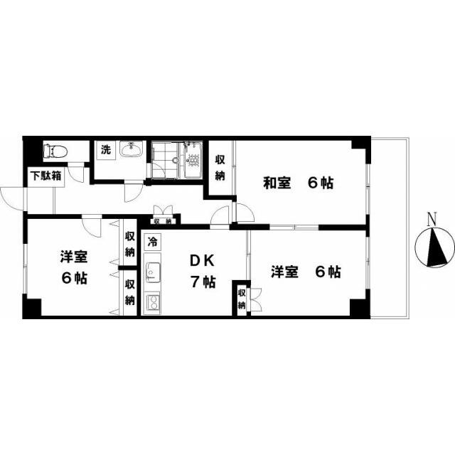 アークス藤沢 302号室 間取り