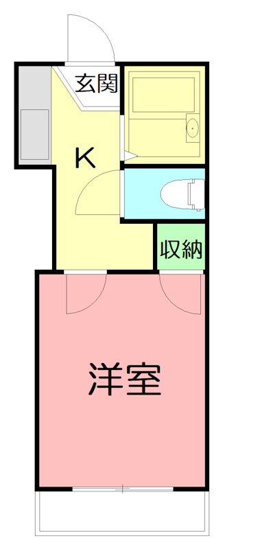 レオパレスブランカ 0103号室 間取り