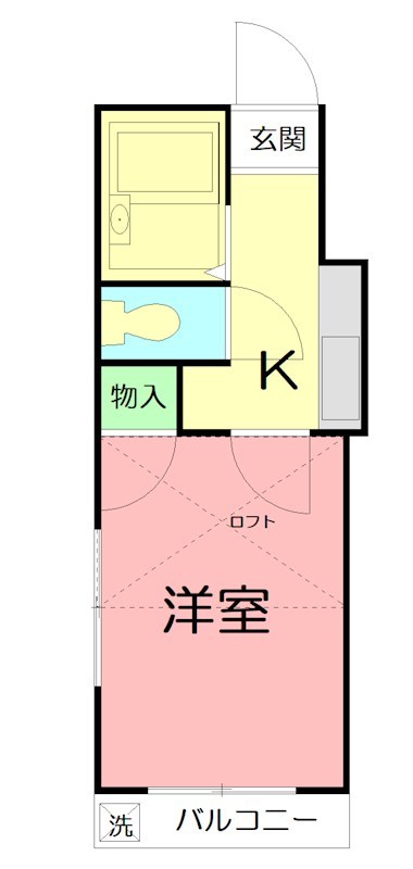 レオパレスブランカ 0204号室 間取り