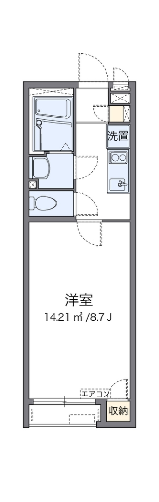 クレイノＳ＆Ｓ 203号室 間取り