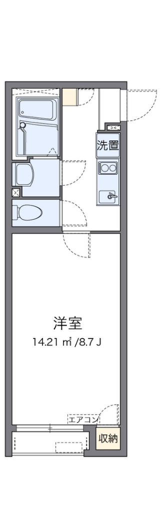 クレイノパルテドール 105号室 間取り