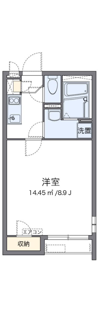クレイノヒルサイド戸塚 201号室 間取り