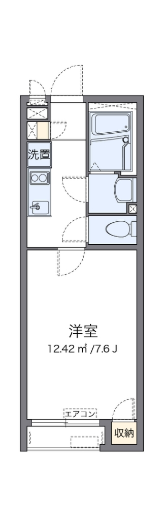 クレイノヒルサイド戸塚 203号室 間取り