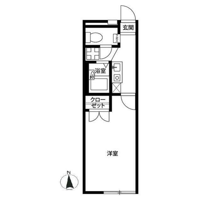 アムール子合際 203号室 間取り