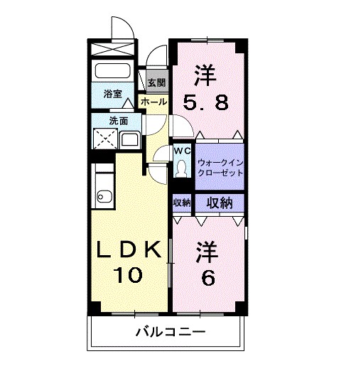 グランデュール２１ 301号室 間取り