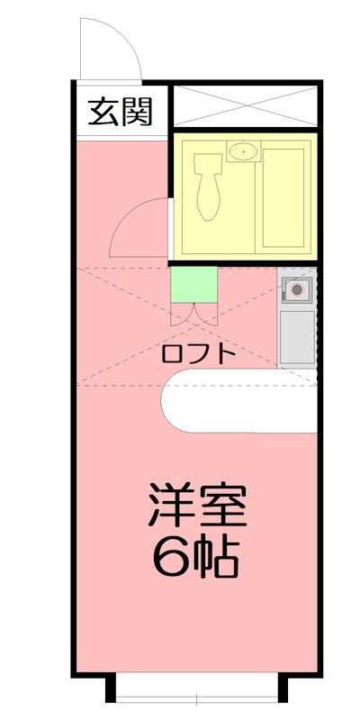 ベルピア・藤沢善行第１ 0204号室 間取り