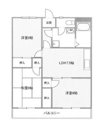 エトワール湘南 301号室 間取り