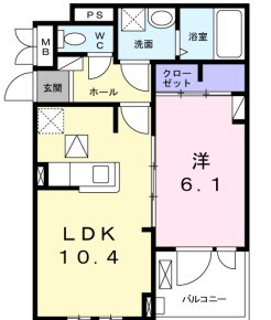 サンヴィレッジ・ひばりヶ丘 103号室 間取り