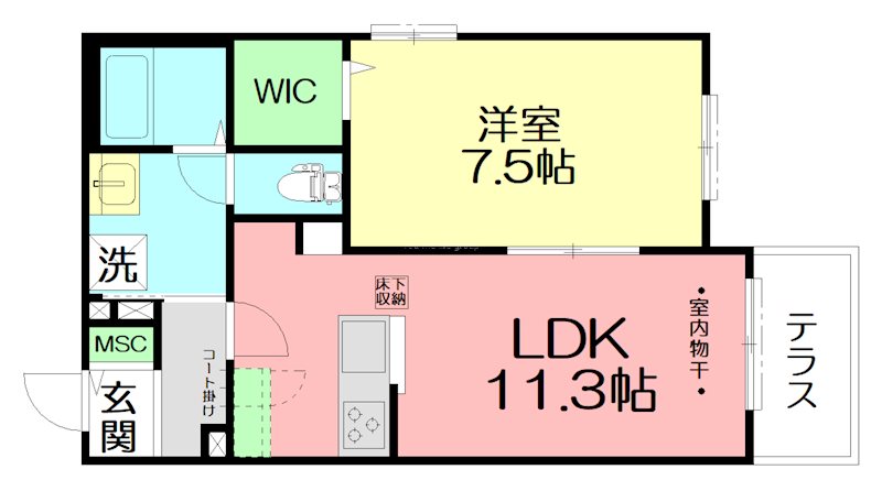 Maison de espoir 102号室 間取り