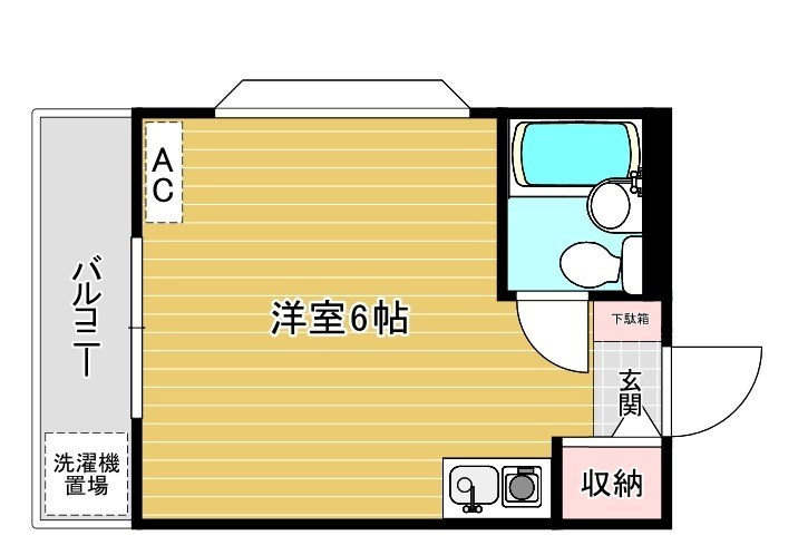 リファレンス戸塚Ⅱ  104号室 間取り