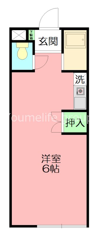 プチメゾン栢山 203号室 間取り