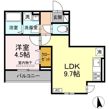 レンブランサ大船 202号室 間取り