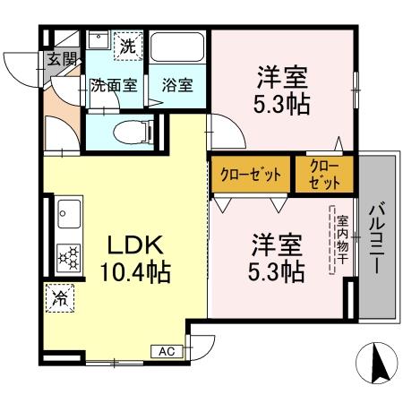 レンブランサ大船 301号室 間取り