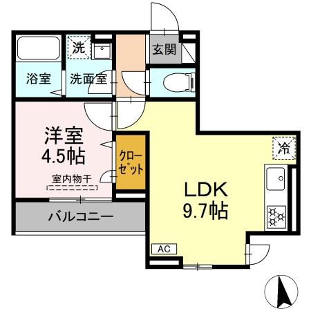 レンブランサ大船 302号室 間取り