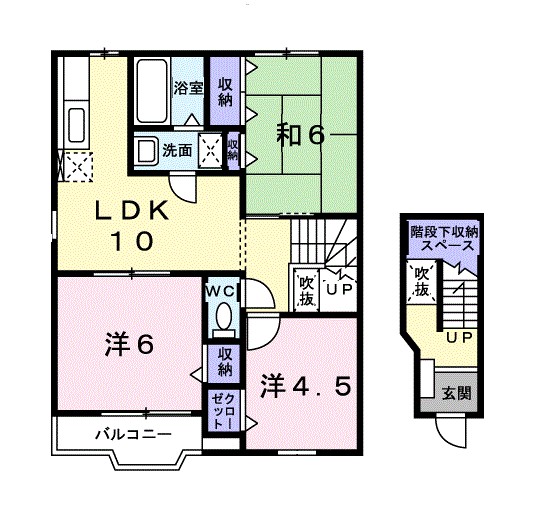 フォンテレーブＢ 201号室 間取り