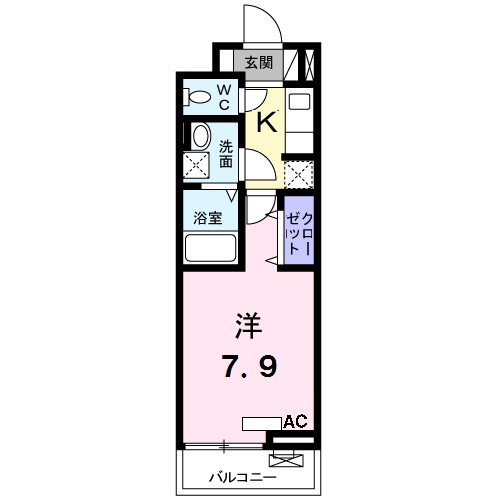 ボアソルテ 202号室 間取り