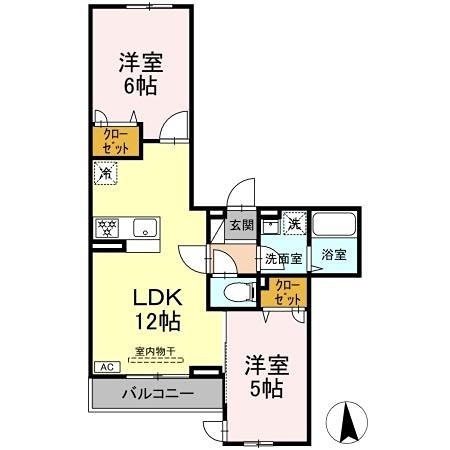 ブリーズコースト　A 302号室 間取り