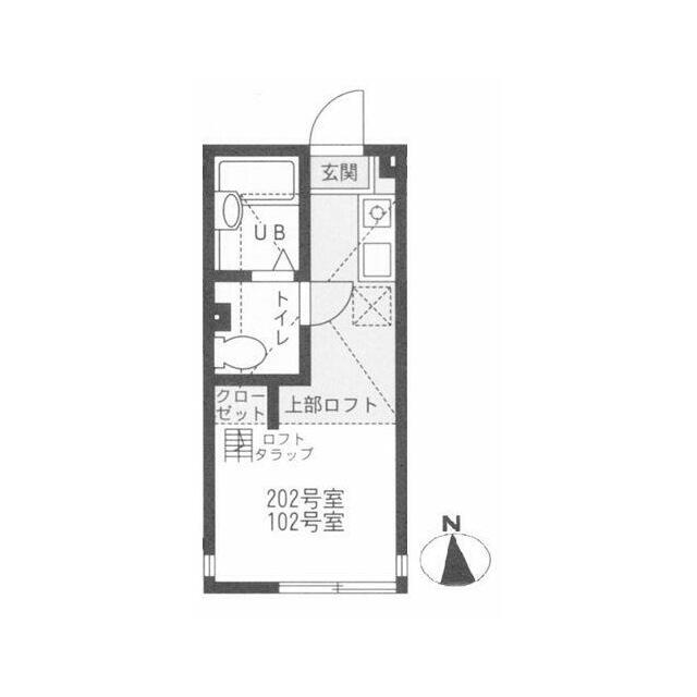 ハーミットクラブハウス戸塚Ⅱ 202号室 間取り