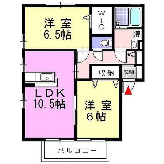 ノーブルハイムＡ 102号室 間取り